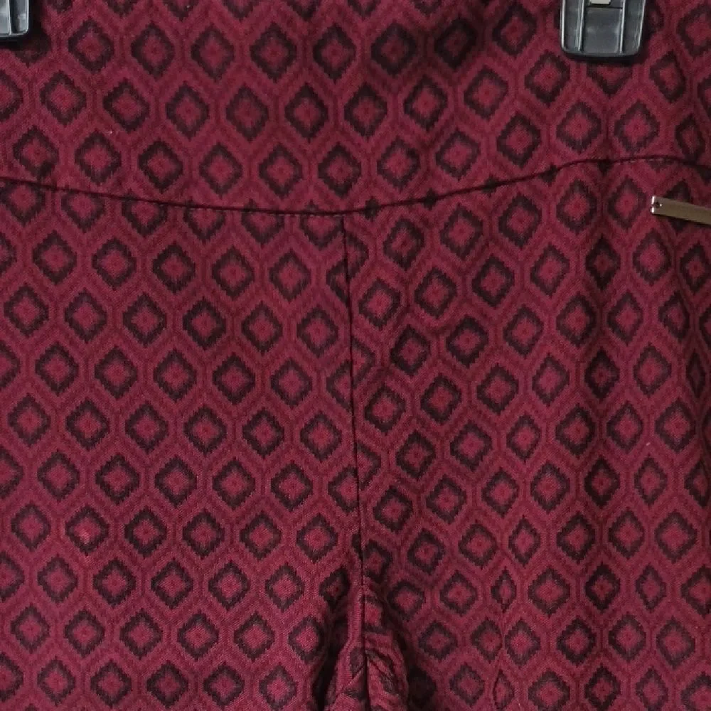 Roz & Ali Burgundy Skinny Pants